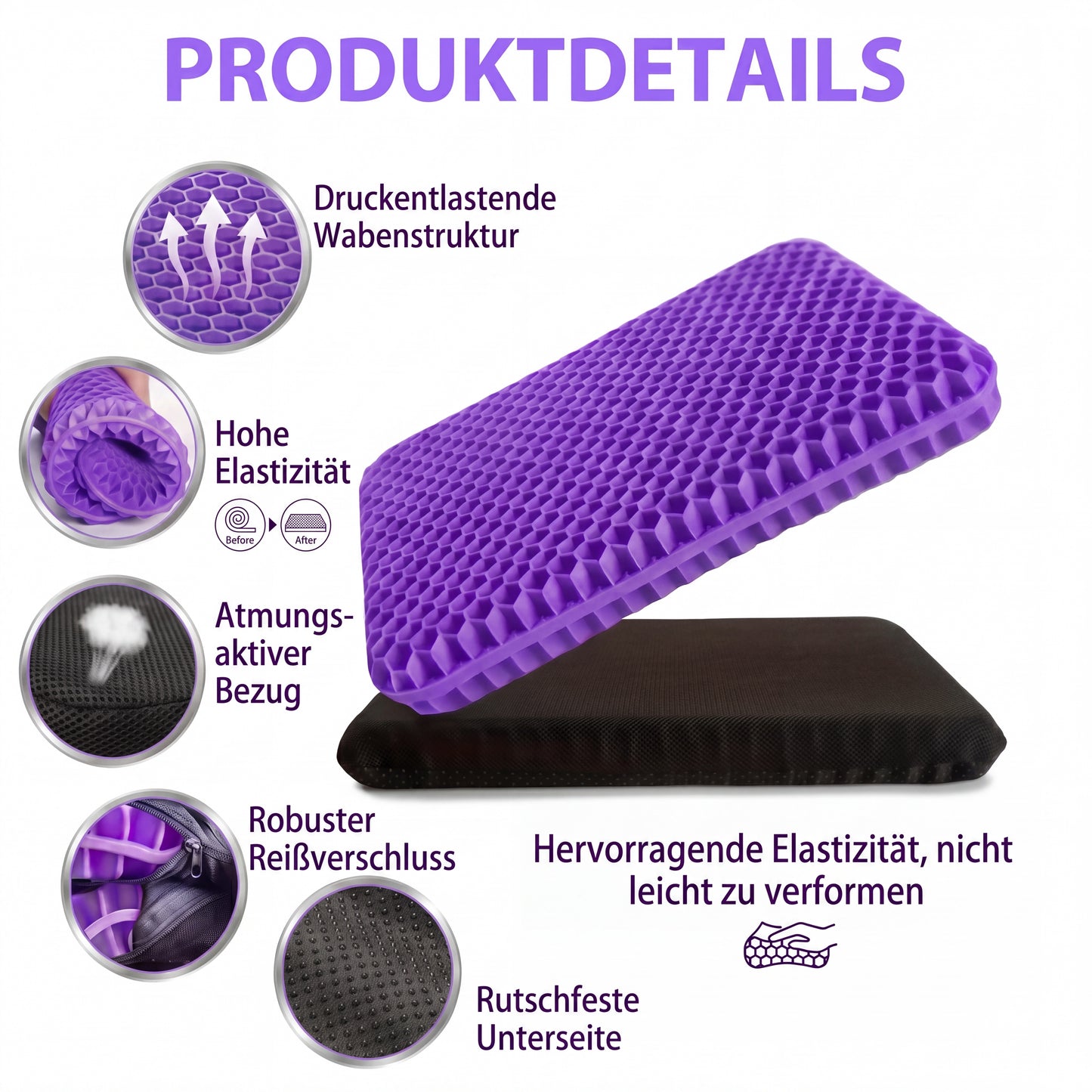 Ergonomisches Sitzkissen für schmerzfreies Sitzen